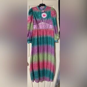 Colorful Striped Long Dress